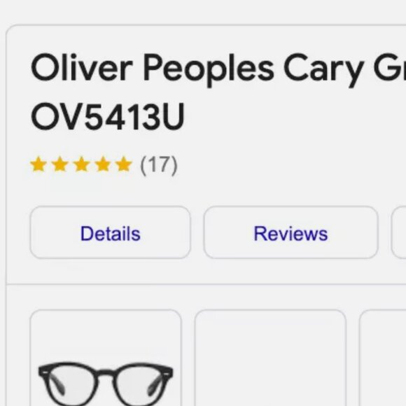 OLIVER PEOPLES CARY GRANT OPTICAL OV5413U in 362 HORN MSRP$468 DiCaprio’s Fav - Picture 4 of 16